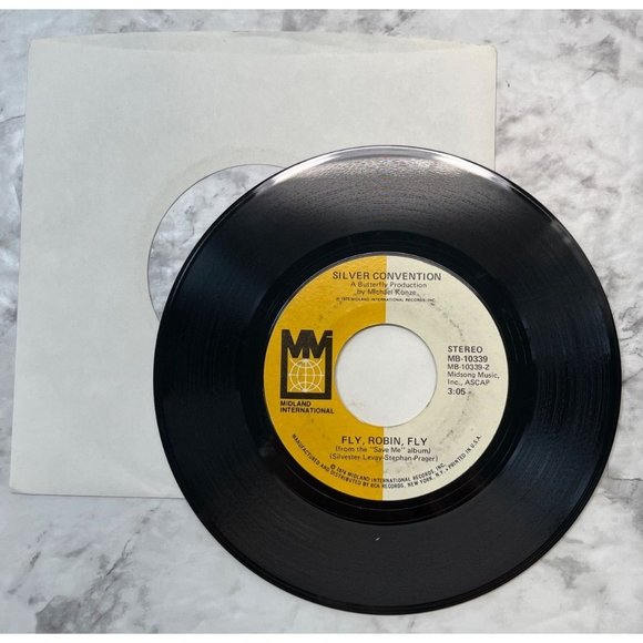 Silver Convention Tiger Baby / Fly Robin Fly 45 Disco Soul Funk 1974 Midland - Picture 6 of 6